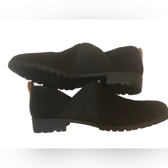 NWOT Dr Scholl’s Riollin Black Ankle Booties Size 8 Faux Suede Women’s - Picture 6 of 10